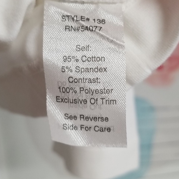 Cabi cream long sleeve lace ruffles shirt size L - Picture 6 of 7